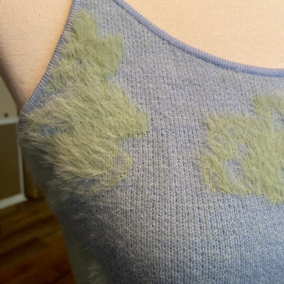 Sky Blue with Fuzzy Embellishments - Picture 6 of 7